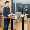 thumbnail image 3 of Stand Up Desk Store Electric Adjustable Height Standing Desk with Programmable Memory (Black Frame/Teak Top, 48" Wide), 3 of 5