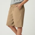 thumbnail image 2 of Gubotare Toddler Boys Shorts Toddler Boys Shorts Boys Cotton Shorts with Drawstring Casual Elastic Waist Size 8 (Coffee,6-7 Years), 2 of 5
