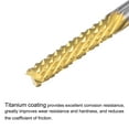 thumbnail image 3 of Uxcell 1/8" Shank 3mm x 17mm Titanium Coated Carbide Left Hand End Mill CNC Router Bits 2 Pack, 3 of 6