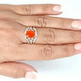 thumbnail image 4 of 925 Sterling Silver Women Jewelry Natural Carnelian Ring, 4 of 10