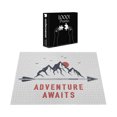 thumbnail image 5 of Ambesonne Saying Jigsaw Puzzle, Mountains and Moon Adventure, Heirloom-Quality Fun Activity for Family Durable Cardboard, 1000 pcs, Dark Blue Grey Vermilion, 5 of 5