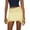 Yellow, variant on Women's Low Waist Lace Mini Skirt Ruffled Tiered Pleated Flowy Skirt - Polyester, S-L