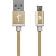thumbnail image 2 of AT&T MC05-GLD Braided USB to Micro USB Charge & Sync Cable, 5ft (Gold), 2 of 2