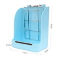 thumbnail image 3 of Small Animal Hanging Hay Rack Rabbit Feeder Stand for Herbivore Blue, 3 of 9