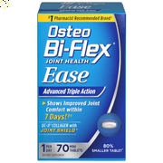 Osteo Bi-Flex Ease with UC-II Collagen, 70 Tablets With D3 & Boswellia Serrata Extract Joint Shield