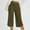 Army Green, variant on SwiftWear Wide Leg Capris for Women - High Waist Athletic Yoga Capri Pants with Side Pockets, Stretchy Workout Casual Comfort Fit S-2XL​