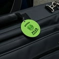 thumbnail image 5 of Resist Pear Pressure Peer Funny Humor Round Luggage ID Tag Card Suitcase Carry-On, 5 of 8