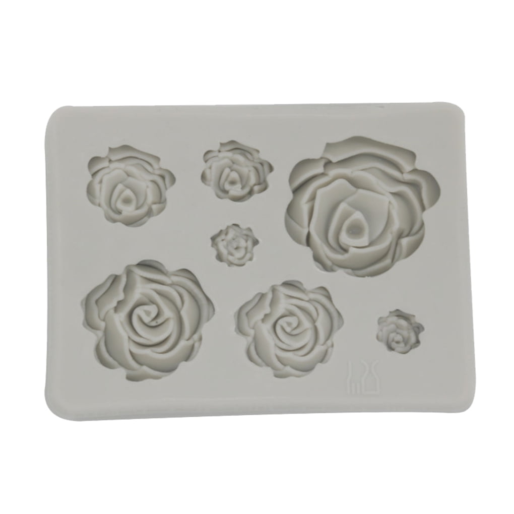 Details about  / 3D Rose Flower Silicone Fondant Mould Cake Chocolate Baking Mold Tool Elegant