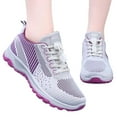 thumbnail image 5 of Xiaoxatg Women's Breathable On Sneakers for Casual Comfortable Walking Lightweight Flat Sole Ideal for Outdoor Activities and Daily Wear 7 Pink, 5 of 5