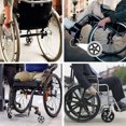 thumbnail image 4 of 7 Inch Front Caster,2pcs Wheelchair Replacement Wheels,Non-Slip Solid Tire,170mm Gray in BlackGray, 4 of 5