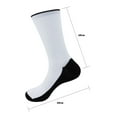 thumbnail image 5 of BambooMN Blank Sublimation Socks SubReady Performance Crew Socks, White Black Sole, 25x25cm, 12 Pairs, 5 of 5