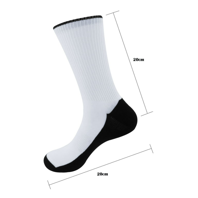 Blank Sublimation Socks SubReady Performance Crew Socks, White