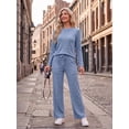thumbnail image 3 of Cueply 2 Piece Sets for Women Outfits Casual Long Sleeve Lounge Matching Sets Clothing with Pockets, 3 of 9