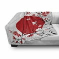 thumbnail image 3 of Japanese Soft Flannel Fleece Throw Blanket, Japanese Culture Inspired Artwork Cherry Blossom Sakura Tree Eastern, Cozy Plush for Indoor and Outdoor Use, 70" x 90", Vermilion Black White, by Ambesonne, 3 of 6