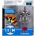 thumbnail image 2 of DC Comics, 4-Inch CYBORG Action Figure with 3 Mystery Accessories, Adventure 2, 2 of 7