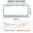 thumbnail image 2 of Colorful Cartoon Cars License Plate Frame - 2 Pack Universal Stainless Steel License Plate Holder with Screws & Chrome Caps, 2 Holes Car License Plate Cover for US Vehicles Decorative, 2 of 7
