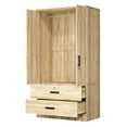 thumbnail image 3 of Woodpeckers Furniture and Mattress 2-Door Wardrobe with 2-Drawers New Design, 3 of 7