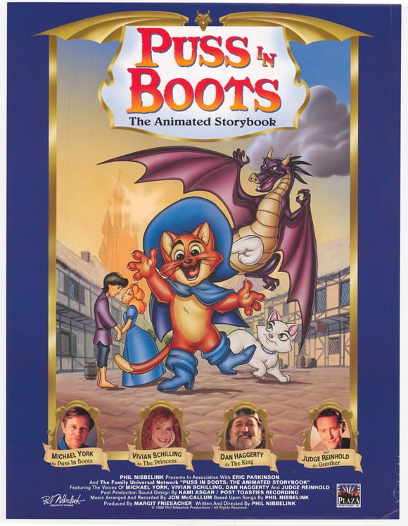 Puss in Boots The Animated Storybook movie POSTER (Style B) (11" x