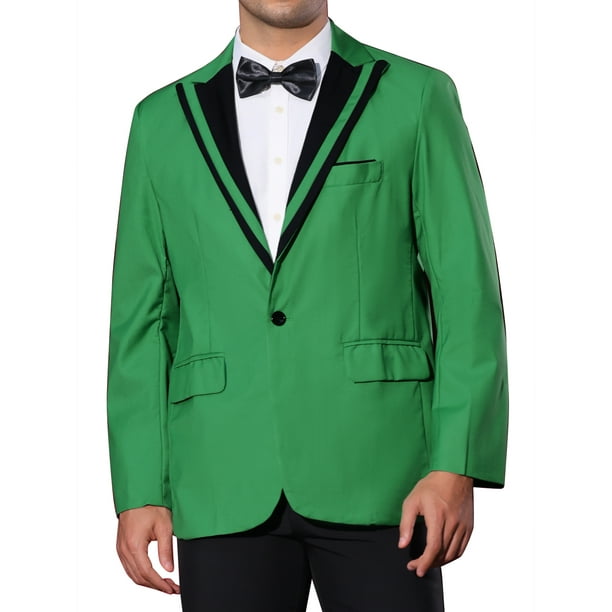 INSPIRE CHIC Sacos Deportivos Formales para Hombres Ajustados con Cuello de Color