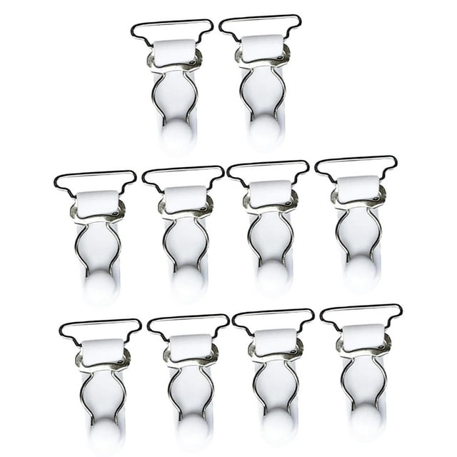 10 Pcs Jarretelles à Boucle pour Femmes, Pinces de Bas de Noël, 26 mm