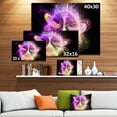 thumbnail image 3 of Purple Circle with Amazing Curves - Floral Canvas Art Print, 3 of 4