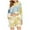 Blue, variant on PRINxy Women's Hooded Crew Neck Long Sleeve Pajama Set Drawstring Waist Loungewear Comfort Casual Ladies Home Wear Yellow M