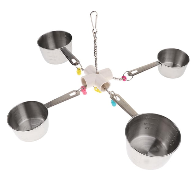 Taza Masticación Juguetes Pájaro Secuencia Accesorios Jaula Casa de Mascota Conveniente