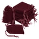 thumbnail image 1 of Uxcell 20 piezas Bolsas de Terciopelo con Cuerdas 2 x 2.8 Pulgadas Bolsas de Regalo para Joyería para Empaque de Joyería, Rojo Vino, 1 of 7