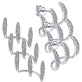 thumbnail image 1 of Aretes de Curva VenDepot 3Pzas Plata Metal/Zirconia, 1 of 2