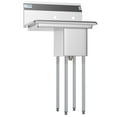 thumbnail image 3 of 1 Compartment 25" Stainless Steel Commercial Kitchen Prep & Utility Sink with Drainboard - Bowl Size 10" x 14" x 10", 3 of 9