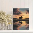 thumbnail image 2 of Lion Sunset Landscape Canvas Wall Art 15.75x11.81 Inches, 2 of 8