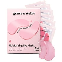 Grace & Stella Moisturizing Under Eye Mask - Pink - 24 Pairs