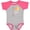 Baseball Heather and Hot Pink, variant on Inktastic Japanese Carp Fish Flags Boys or Girls Baby Bodysuit