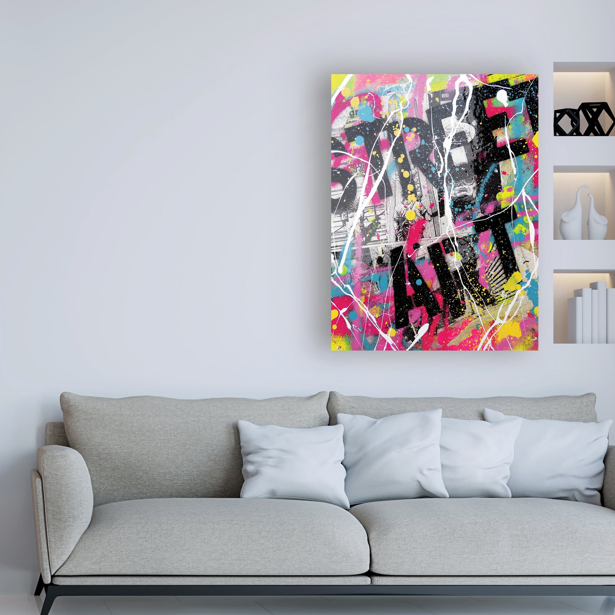 Trademark Fine Art 'Stree Art Graffiti' Canvas Art by David Drioton