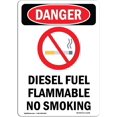 thumbnail image 1 of OSHA Danger Sign - Diesel Fuel Flammable | Vinyl Label Decal | Protect Your Business, Construction Site, Warehouse &, 1 of 5