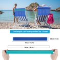 thumbnail image 3 of CUITING Elastic Beach Chair Towel Straps Secure Binding Bands For Sand Days At The Shore Beach & Pool & Cruise Chairs Stretch Silicone Beach Towel Clips Towel Bands Foam Noodles, 3 of 5