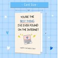 thumbnail image 2 of Funny Fathers Day Card for Husband,Fathers Day Card Gifts from Wife,Father's Day Cards Gifts for Husband,Humorous Father's Day Cards with Internet-Themed Design, 2 of 6