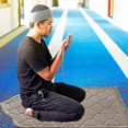 thumbnail image 3 of Non-slip Flannel Prayer Mat For Worship And Travel - Soft Portable Carpet For Ramadan Gift, 3 of 5