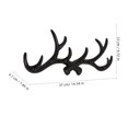 thumbnail image 2 of Homoyoyo Gancho Negro De Hierro Fundido Con Decorativas Para Colgar Ropa Y Accesorios, 2 of 8