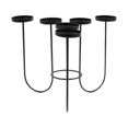 thumbnail image 3 of Candelabro de metal, candelabro con candelabro, soporte para velas votivas creativas, candelabro de hierro, para inauguración de la casa en la fiesta Estilo E 255 cm x 21 cm Macarena Candelero, 3 of 8