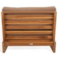 thumbnail image 6 of Safavieh Couture Julianne Modern Teak Patio Chair, Natural/Brown, 6 of 11