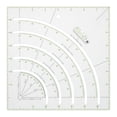 thumbnail image 1 of HLONK Ruler Quilting Ruler Sewing Fabric Squarepatchwork Templates Circle Acrylic Templates Cut Set Rulers Transparent, 1 of 6
