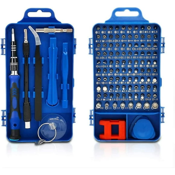 110 In 1 Screwdriver Kit Precision Professional Magnetic Repair Electronics Blue