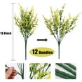 thumbnail image 2 of Sinhoon Artificial Greenery Lavender Fake Shrubs Flowers 12 Bundles UV Resistant Hanging Planter Flora Indoor Outside Decor Wedding Flowers, 2 of 5