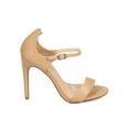thumbnail image 2 of New Women Liliana Golden-52 Leatherette Open Toe Single Band Stiletto Sandal, 2 of 6