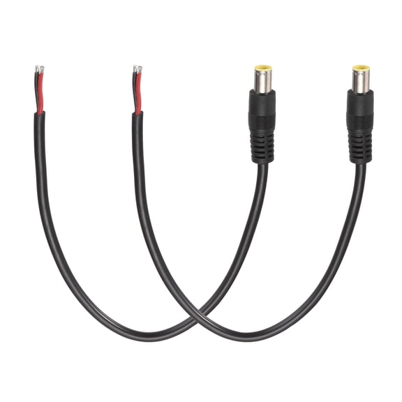 Uxcell 2Pcs DC8020 Connector Cable, 8.0 x 2.0mm 13A Male Pigtail Repair Cable, Bare Wire Open End Power Cable Supply for Portable Power Station