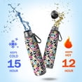 thumbnail image 2 of Leopard Print 29oz Stainless Steel Insulated Thermos with Tea Filter, 360° Printed Travel Bottle, Leakproof BPA-Free Flask with Anti-Slip Base, 304 Inner & 201 Outer, Vacuum Cup, 2 of 6
