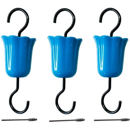 

3 Packs Hummingbird Feeder Accessory Hooks Moat Hooks for Hummingbird Oriole Nectar Feeders for Outdoors with 3 Clean Brushes