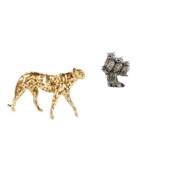 Figura de guepardo,Figura de guepardo dorado,adorno de escritorio moderno,Figuras de búho,Figuras de búho,animales artificiales,artesanías,decoración del hogar,Figura en miniatura de búho