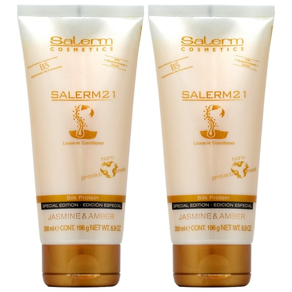 Salerm 21 Silk Protein Leave-In Conditioner Jasmine & Amber 6.9 Oz (Pack of 2)
